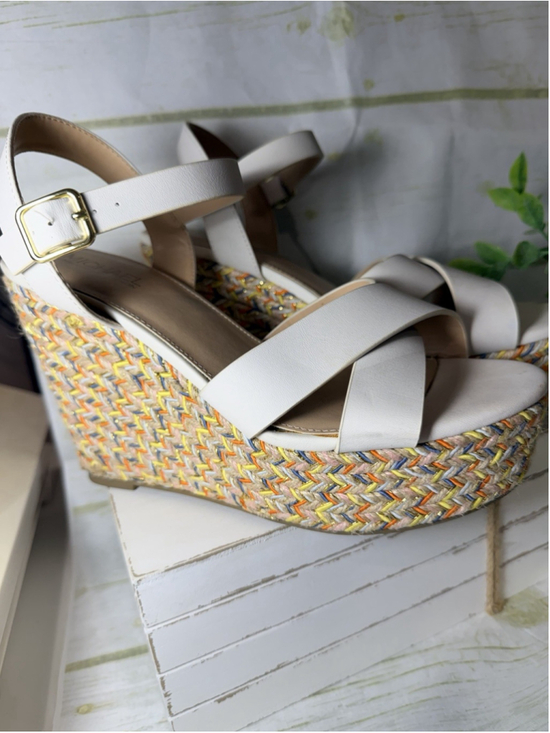 Michael By Michael Shannon Shoes - Michael by Michael Shannon White Wedges Size 9